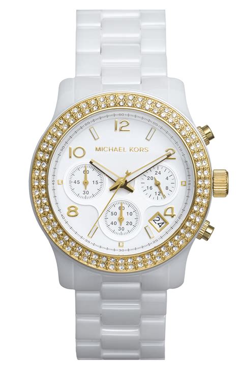 michael kors ceramic watch gold|mk4650.